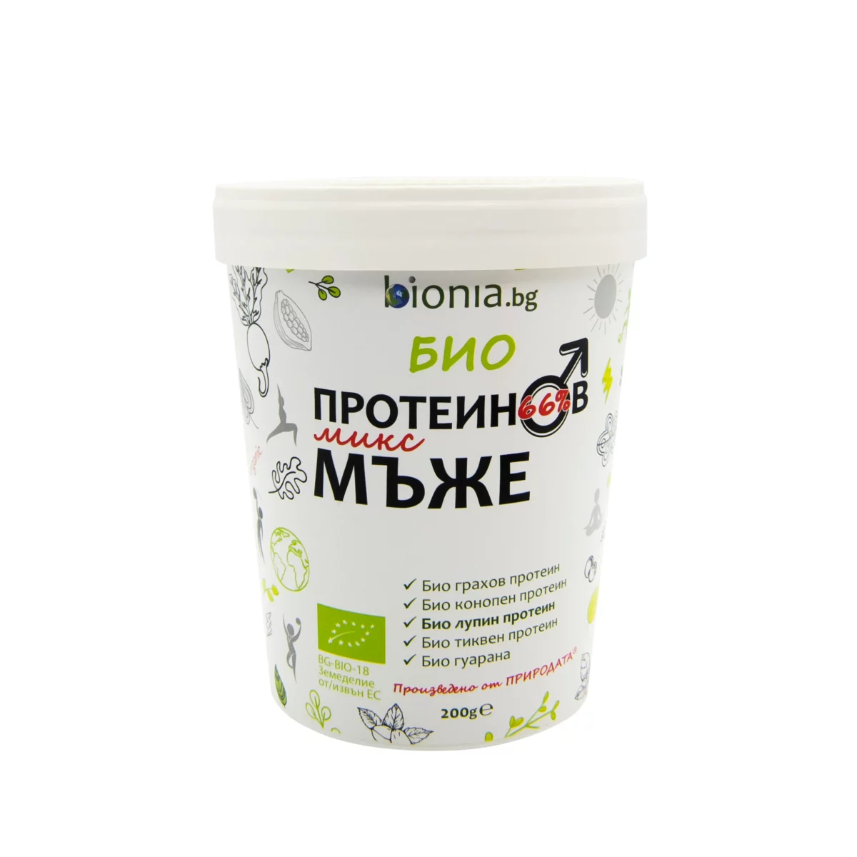 Био ПРОТЕИНОВ микс МЪЖЕ - ℮ 200 g - Image 4